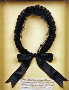 Collaret given to Marie-Antoinette to wear for a portrait painted by Francois Dumont in 1784 by French School